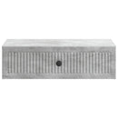 Væghængt Sideskab Betongrå 59 x 34,5 x 17 cm Konstrueret træ
