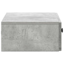 Væghængt Sideskab Betongrå 59 x 34,5 x 17 cm Konstrueret træ