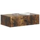 Væghængt Sideskab Røget eg 59 x 34,5 x 17 cm Konstrueret træ