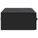 Væghængt Sideskab Sort 87,5 x 34,5 x 17 cm Konstrueret træ