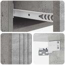 Væghængt Sideskab Betongrå 87,5 x 34,5 x 17 cm Konstrueret træ