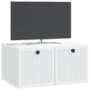 Væghængt TV-skab Hvid 59,5 x 41 x 30 cm Konstrueret træ