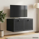 Væghængt TV-skab Sort 59,5 x 41 x 30 cm Konstrueret træ