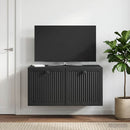 Væghængt TV-skab Sort 59,5 x 41 x 30 cm Konstrueret træ