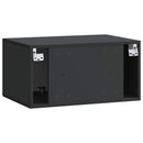 Væghængt TV-skab Sort 59,5 x 41 x 30 cm Konstrueret træ