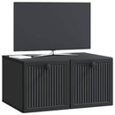 Væghængt TV-skab Sort 59,5 x 41 x 30 cm Konstrueret træ