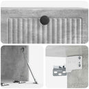 Væghængt TV-skab Betongrå 59,5 x 41 x 30 cm Konstrueret træ