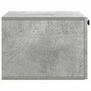 Væghængt TV-skab Betongrå 59,5 x 41 x 30 cm Konstrueret træ