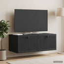 Væghængt TV-skab Sort 78,5 x 41 x 30 cm Konstrueret træ