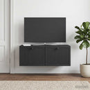 Væghængt TV-skab Sort 78,5 x 41 x 30 cm Konstrueret træ