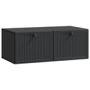 Væghængt TV-skab Sort 78,5 x 41 x 30 cm Konstrueret træ