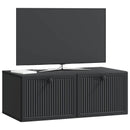 Væghængt TV-skab Sort 78,5 x 41 x 30 cm Konstrueret træ