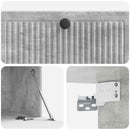 Væghængt TV-skab Betongrå 78,5 x 41 x 30 cm Konstrueret træ
