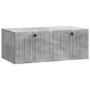 Væghængt TV-skab Betongrå 78,5 x 41 x 30 cm Konstrueret træ