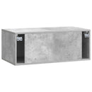 Væghængt TV-skab Betongrå 78,5 x 41 x 30 cm Konstrueret træ