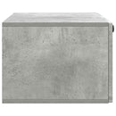 Væghængt TV-skab Betongrå 78,5 x 41 x 30 cm Konstrueret træ