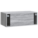 Væghængt TV-skab Vægmonteret Grå sonoma-eg 78,5 x 41 x 30 cm