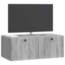 Væghængt TV-skab Vægmonteret Grå sonoma-eg 78,5 x 41 x 30 cm