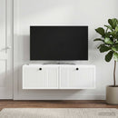 Væghængt TV-skab Hvid 98 x 41 x 30 cm Konstrueret træ