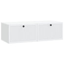 Væghængt TV-skab Hvid 98 x 41 x 30 cm Konstrueret træ