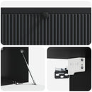 Væghængt TV-skab Sort 98 x 41 x 30 cm Konstrueret træ