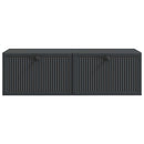 Væghængt TV-skab Sort 98 x 41 x 30 cm Konstrueret træ