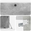 Væghængt TV-skab Betongrå 98 x 41 x 30 cm Konstrueret træ