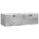 Væghængt TV-skab Betongrå 98 x 41 x 30 cm Konstrueret træ