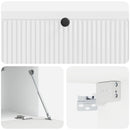 Væghængt TV-skab Hvid højglans 98 x 41 x 30 cm Konstrueret træ