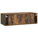 Væghængt TV-skab Røget eg 98 x 41 x 30 cm Konstrueret træ