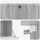 Væghængt TV-skab Grå sonoma-eg 98 x 41 x 30 cm Konstrueret træ