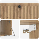 Væghængt TV-skab Artisan-eg 98 x 41 x 30 cm Konstrueret træ
