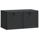 Væghængt TV-skab Sort 59,5 x 31 x 30 cm Konstrueret træ