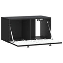 Væghængt TV-skab Sort 59,5 x 31 x 30 cm Konstrueret træ