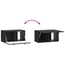 Væghængt TV-skab Sort 59,5 x 31 x 30 cm Konstrueret træ