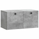 Væghængt TV-skab Betongrå 59,5 x 31 x 30 cm Konstrueret træ