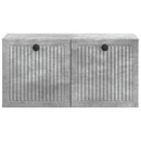 Væghængt TV-skab Betongrå 59,5 x 31 x 30 cm Konstrueret træ