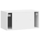 Væghængt TV-skab Vægmonteret Hvid højglans 59,5 x 31 x 30 cm