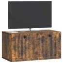Væghængt TV-skab Røget eg 59,5 x 31 x 30 cm Konstrueret træ