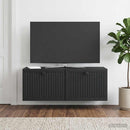 Væghængt TV-skab Sort 78,5 x 31 x 30 cm Konstrueret træ