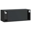 Væghængt TV-skab Sort 78,5 x 31 x 30 cm Konstrueret træ