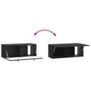 Væghængt TV-skab Sort 78,5 x 31 x 30 cm Konstrueret træ