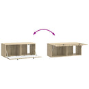 Væghængt TV-skab Sonoma-eg 78,5 x 31 x 30 cm Konstrueret træ