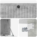 Væghængt TV-skab Betongrå 78,5 x 31 x 30 cm Konstrueret træ