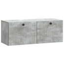 Væghængt TV-skab Betongrå 78,5 x 31 x 30 cm Konstrueret træ