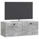 Væghængt TV-skab Betongrå 78,5 x 31 x 30 cm Konstrueret træ