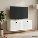 Væghængt TV-skab Vægmonteret Hvid højglans 78,5 x 31 x 30 cm