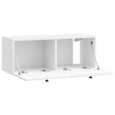 Væghængt TV-skab Vægmonteret Hvid højglans 78,5 x 31 x 30 cm