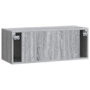 Væghængt TV-skab Vægmonteret Grå sonoma-eg 78,5 x 31 x 30 cm