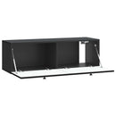 Væghængt TV-skab Sort 98 x 31 x 30 cm Konstrueret træ